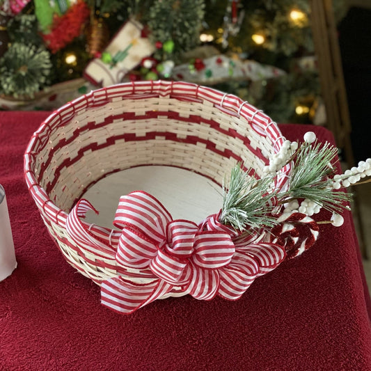 Peppermint Bark Basket