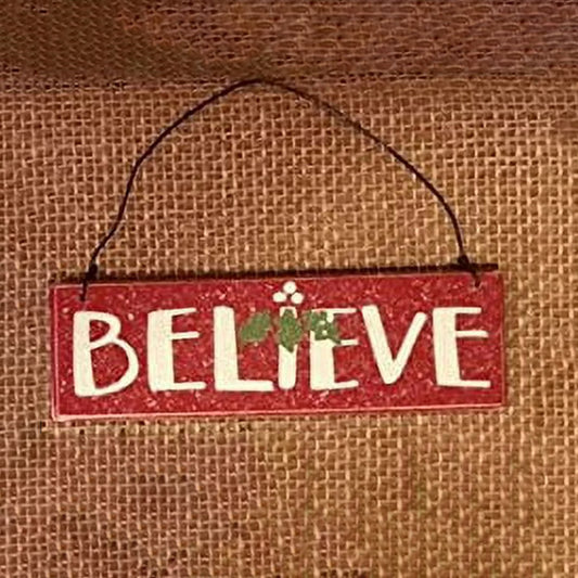 Believe Wooden Embellishment