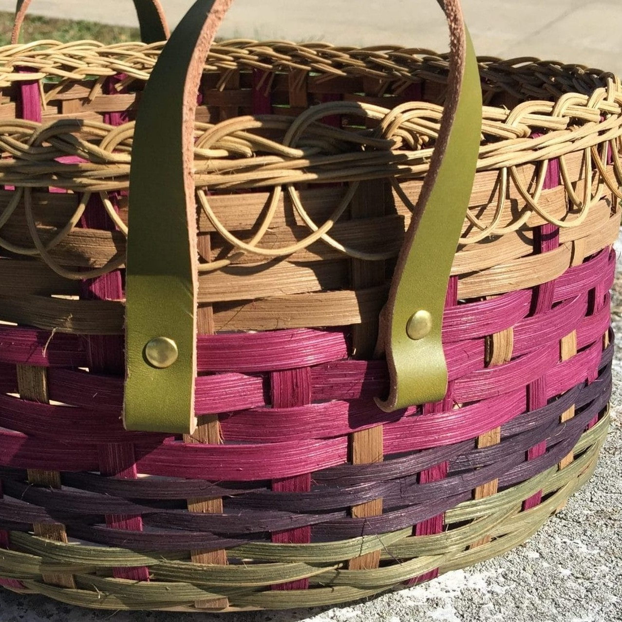 Leather-n-Lace Basket