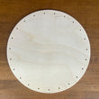 8” Circle Wooden Base with holes